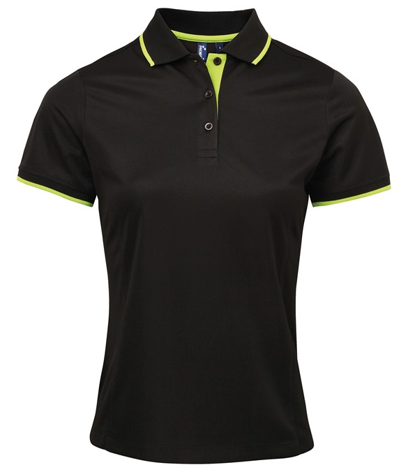 Women's contrast Coolchecker? polo
