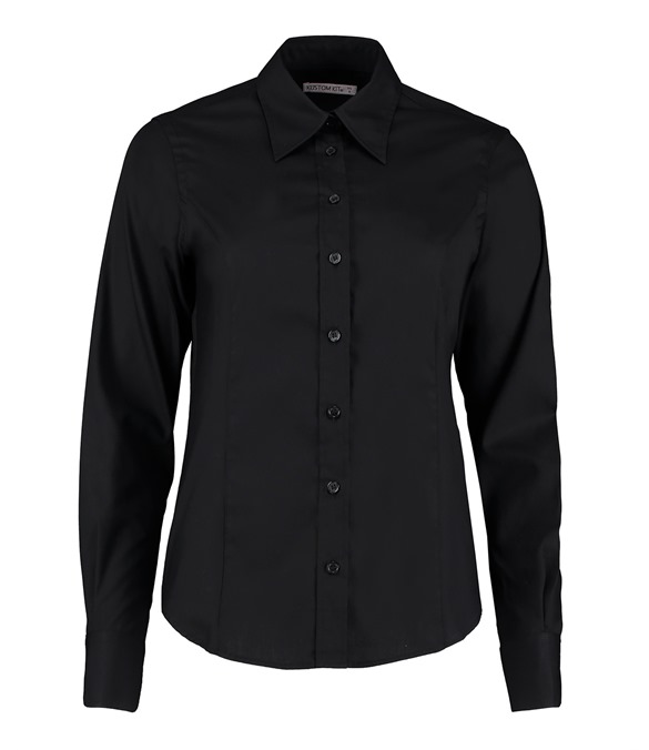 Women's corporate Oxford blouse long-sleeved (tailored fit)