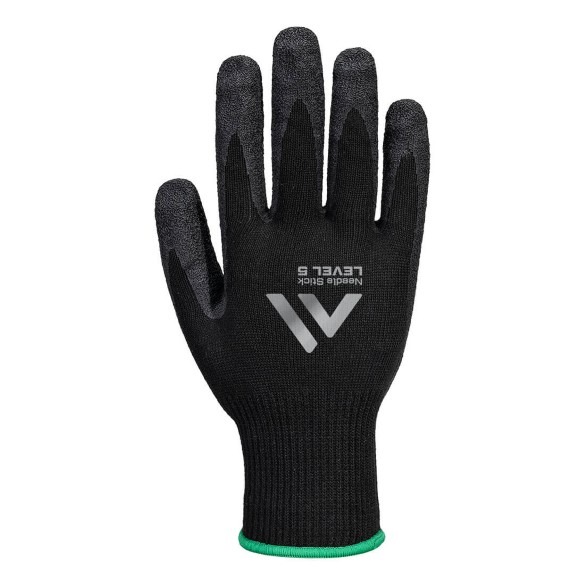 Needle Resistant  F10 Latex Crinkle Glove