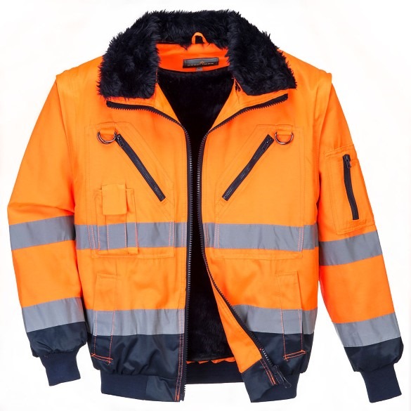 Hi-Vis 3-in-1 Contrast Pilot Jacket