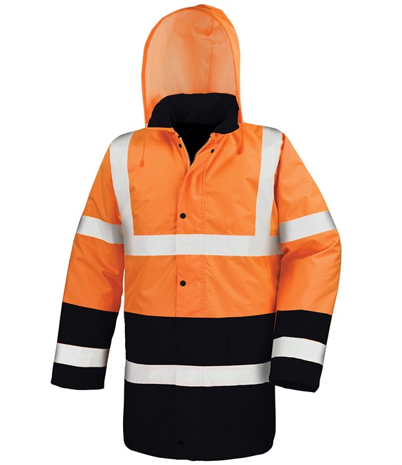 Motorway two-tone safety coat