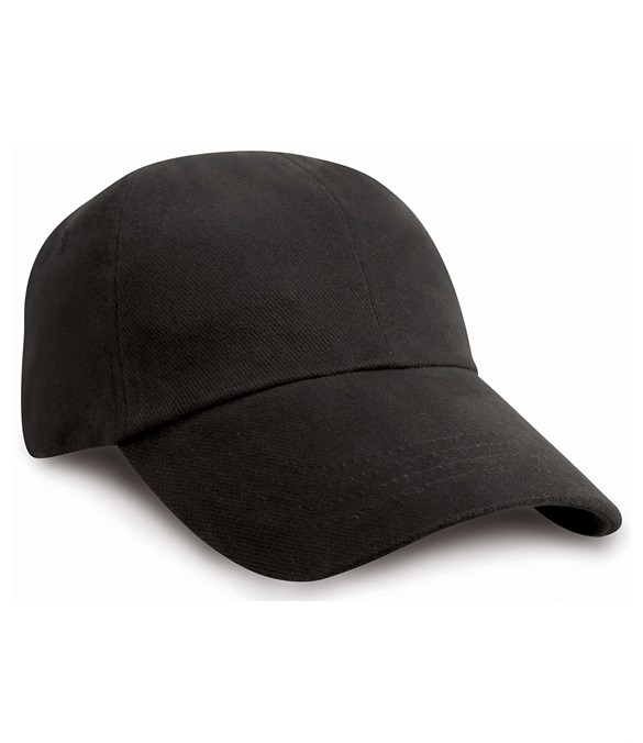 Low-profile heavy brushed cotton cap