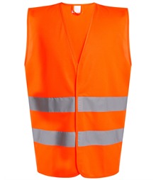 Pro hi-vis two-band easy print vest