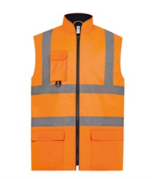 Hi-vis padded bodywarmer (HV005)