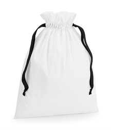 Cotton gift bag with ribbon drawstring