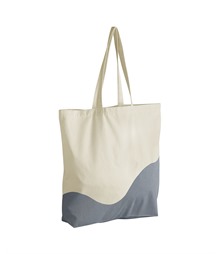 Organic cotton wave print maxi tote