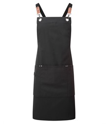 Clip ?n? Clasp cross-back bib apron