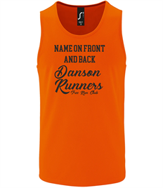 Danson Runners Vest With added name on Front and Back