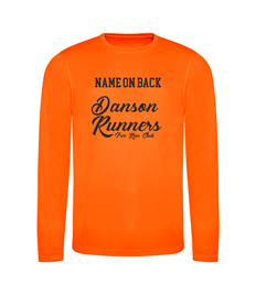 Danson Runners Long Sleeve T-Shirt with added Back name