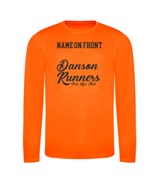 Danson Runners Long Sleeve T-Shirt with added Front Name
