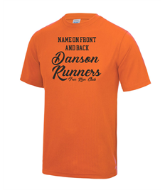 Danson Runners T-Shirt with Added Name Front and Back